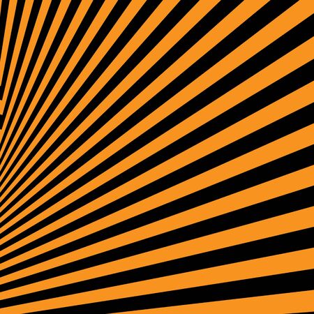 Black orange abstract striped background. Optical art. Vector.のイラスト素材