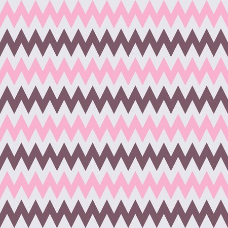 Seamless pattern with white, pink zigzag. Abstract vector background.のイラスト素材