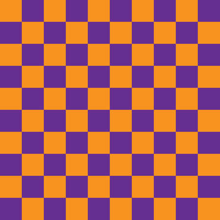 Orange and purple squares seamless pattern. Vector illustration.のイラスト素材