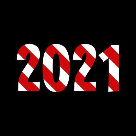 New year background 2021. Vector illustration.