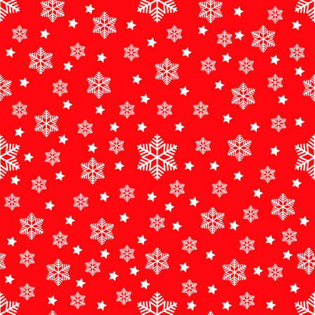 Seamless pattern with snowflakes. Christmas background. Vector illustration.のイラスト素材