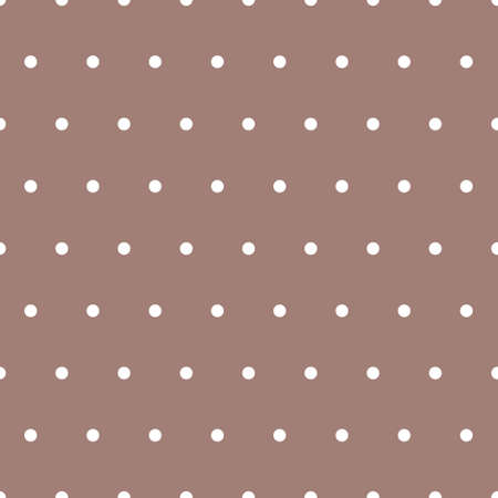 Seamless pattern. Brown background with white dots. Vector illustration.のイラスト素材