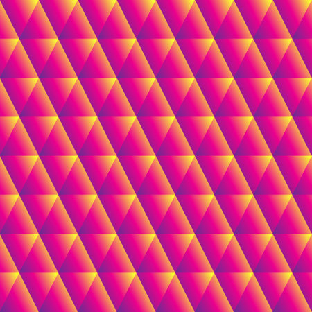 Pink yellow geometric 3d pattern. Abstract background.のイラスト素材