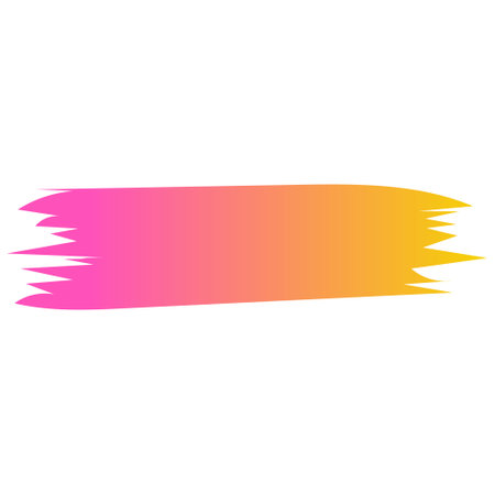Vector bright yellow and pink gradient brush with vibrant texture.のイラスト素材