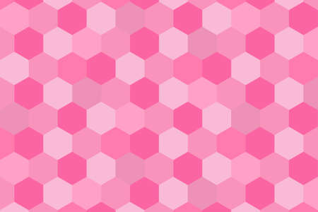 Abstract pink hexagonal background. vector illustration.のイラスト素材