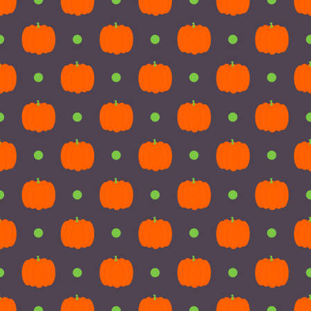 Seamless pattern with pumpkins. Halloween background. vector illustration.のイラスト素材