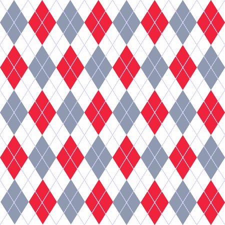 Argyle pattern seamless background. Vector illustration.