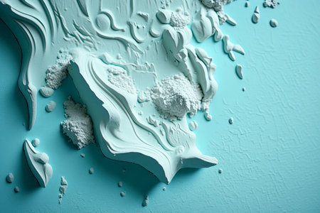 The texture of the plaster. Generative AI.の素材
