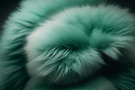 Mint fur background. Generative AI.の素材
