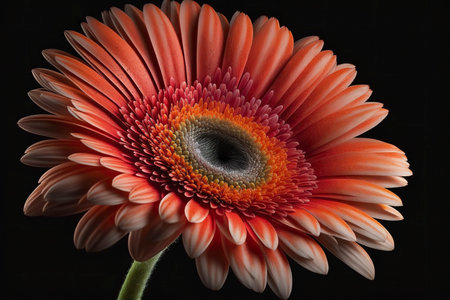 Gerbera close-up. Generative AI.の素材