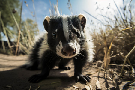 Skunk. Generative AI.の素材