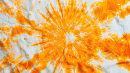 Tie dye pattern. Abstract modern white and orange background.の素材