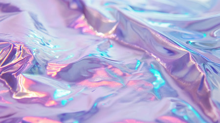 Close up of the holographic foil texture.の素材