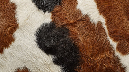 Background of a skin of a cow, close up.の素材