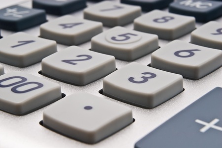 Buttons of calculatorの写真素材