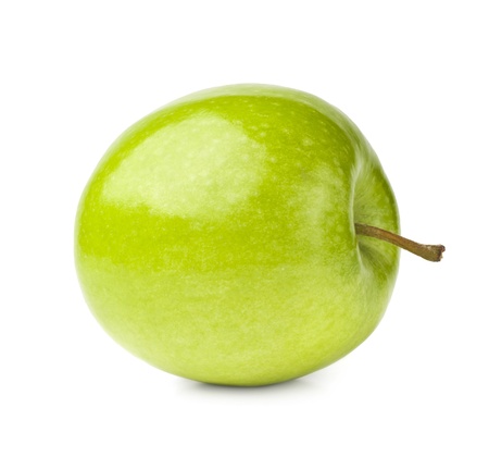 Green apple isolatedの写真素材