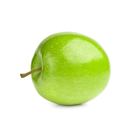 Green apple isolatedの写真素材