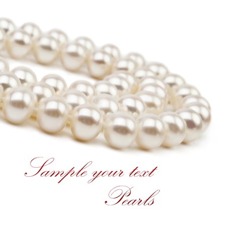 pearls necklaceの写真素材