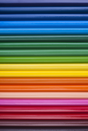 color pencils  colorful gradient as a spectrum background pictureの写真素材