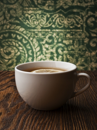 hot tea with lemon の写真素材