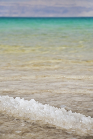 Dead Sea salt natural mineral formation at the Dead Sea, Israel の写真素材