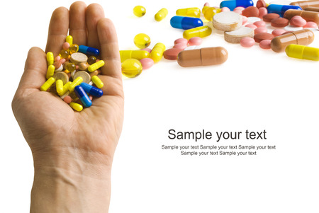 Taking Pillsの写真素材