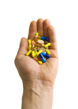 Taking Pillsの写真素材
