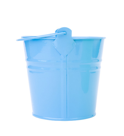 Blue, empty, home gardening bucketの写真素材