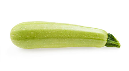 zucchini isolated on white backgroundの写真素材
