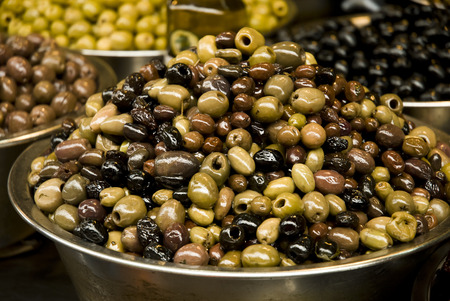 different olive fruitsの写真素材