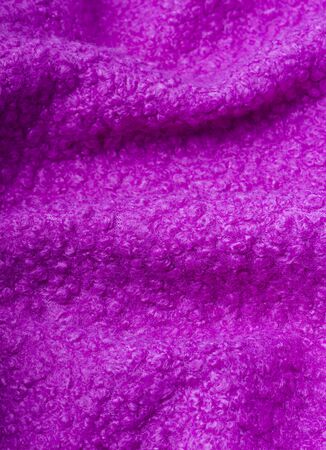 Pink wool fibrous fabric texture as backgroundの写真素材