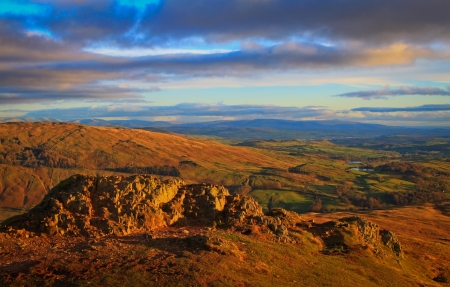 Fells or mountains of the Lake District National Parkの写真素材
