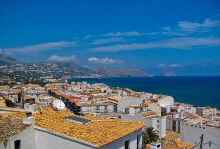 Mediterranean resort of Altea Costa Blanca Spainの写真素材
