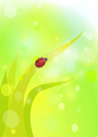 Tulips on green bokeh  Spring background のイラスト素材