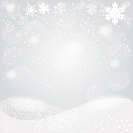 Snowflakes bokeh background. Vector EPS10.のイラスト素材