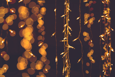 Defocused abstract background. Chocolate color for Christmas and New Year party.