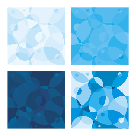 Vector seamless background with blue circlesのイラスト素材