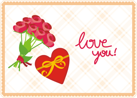 Love you vector illustrationのイラスト素材