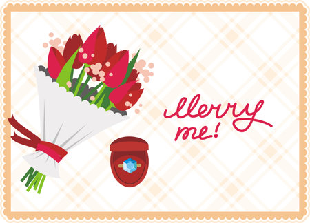 Merry me vector illustrationのイラスト素材