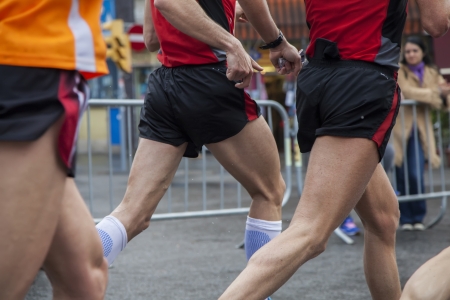 Athletes in action during Marathon  Barcelona 2013 のeditorial素材