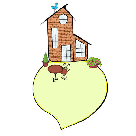 cloud gardenのイラスト素材