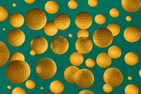 3d illustration of oranges texture background with metal gloss and reflections. の写真素材