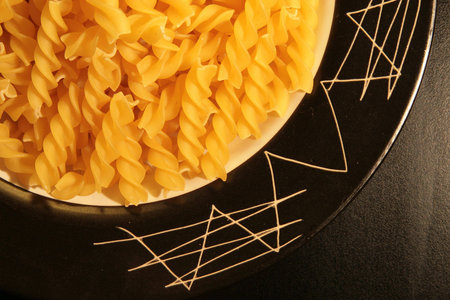 close up of a dish of italian fusilli