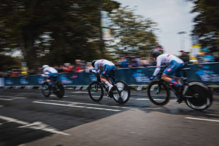 The UCI Cycling event from 2019 in Harrogate and Yorkshire, Englandのeditorial素材