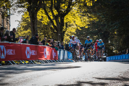 The UCI Cycling event from 2019 in Harrogate and Yorkshire, Englandのeditorial素材