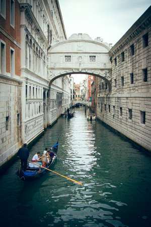 Venice Canal and gondola'sのeditorial素材