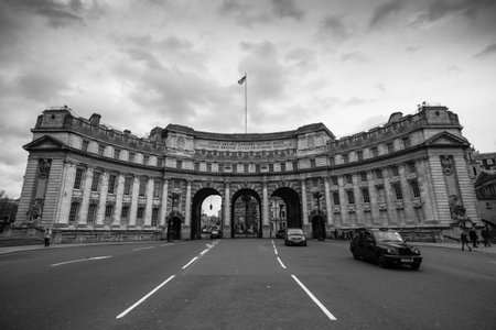 The Admirality Arch Building Landmark in Londonのeditorial素材