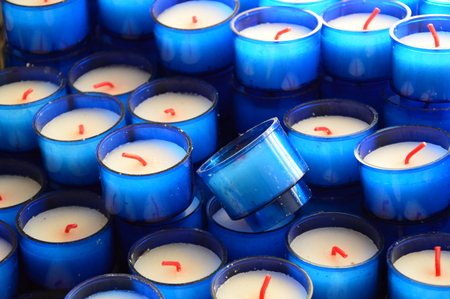 Blue Candlesの写真素材