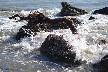 The Mediterranean sea After Stormの写真素材