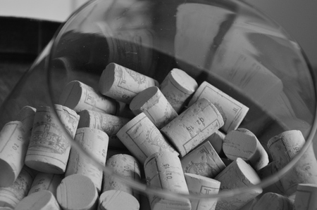 Cork stoppersの写真素材